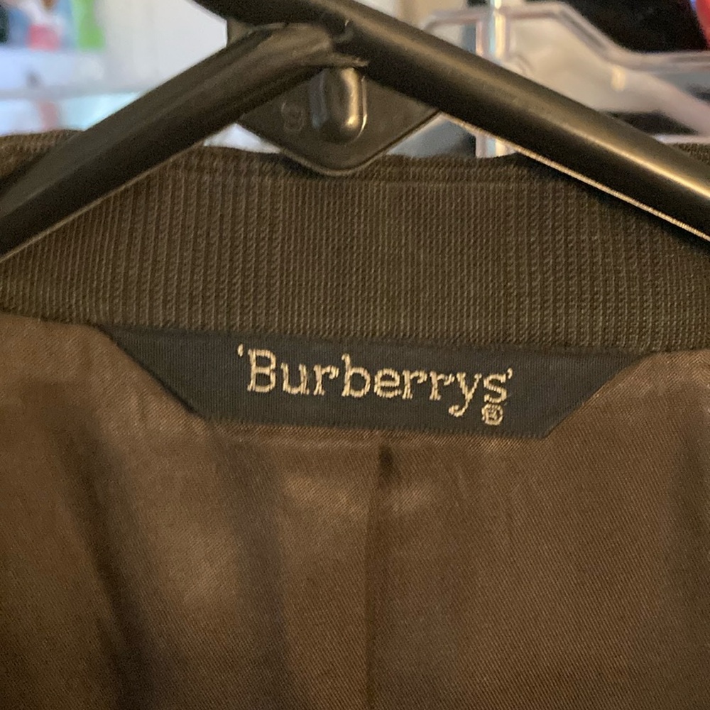Vintage Burberrys Ed Mitchell Wool Men’s Suit Jacket Size 46R Regular Gray - Picture 5 of 9